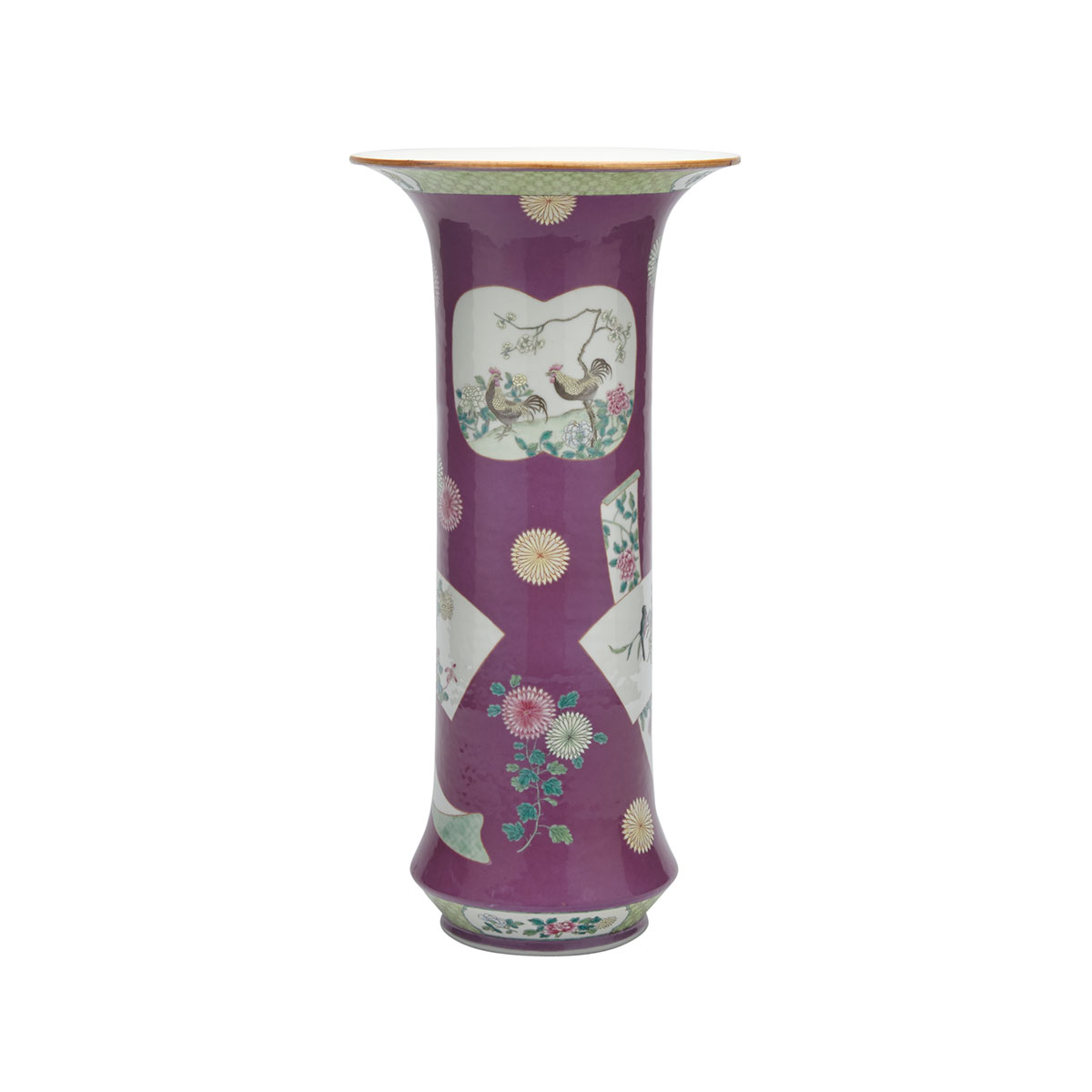 Large Famille Rose Beaker Vase, Republican Period