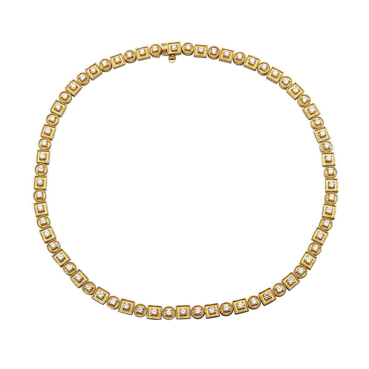 Greek 18k Yellow Gold Necklace