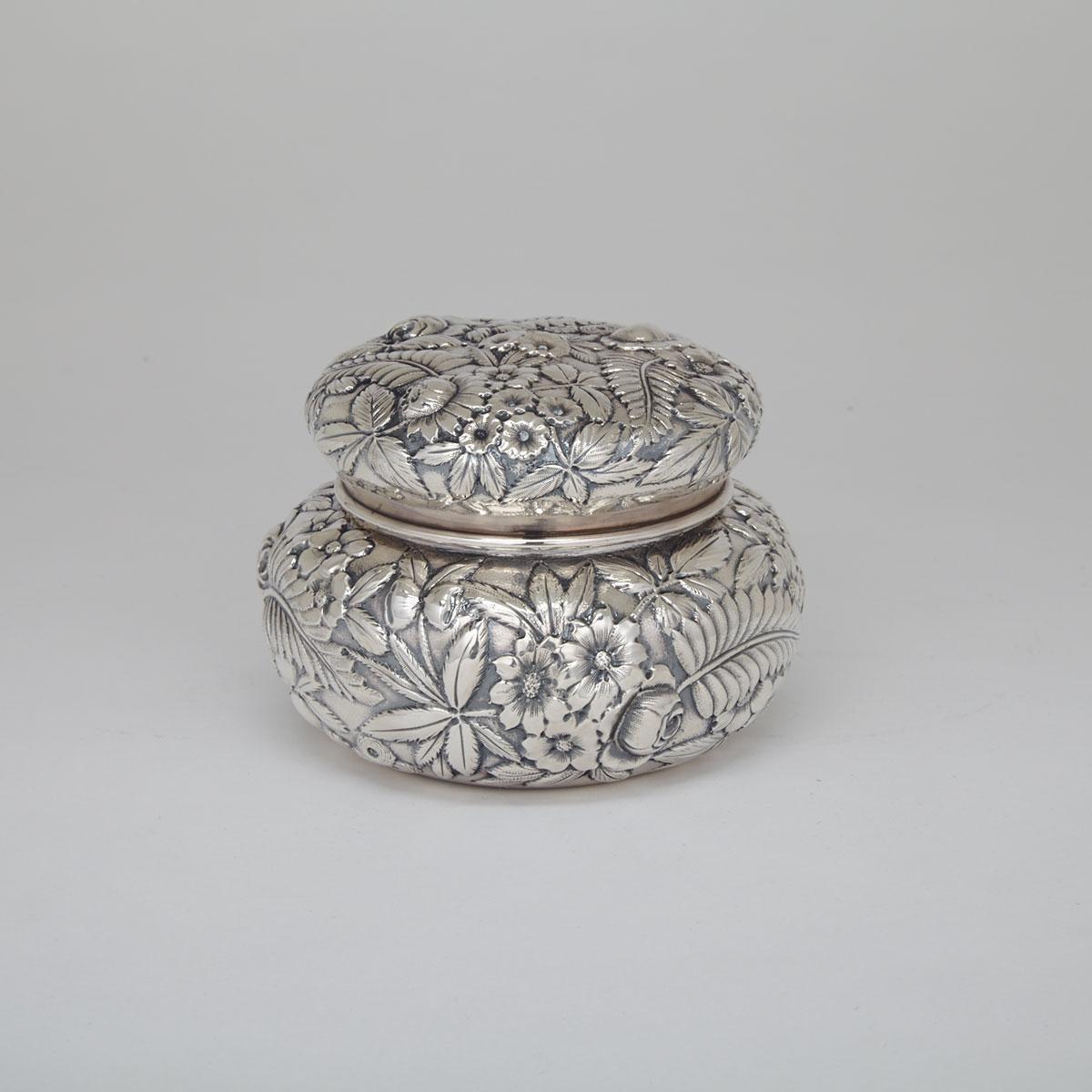 American Silver Covered Jar, S. Kirk & Son Co., Baltimore, Md., c.1900