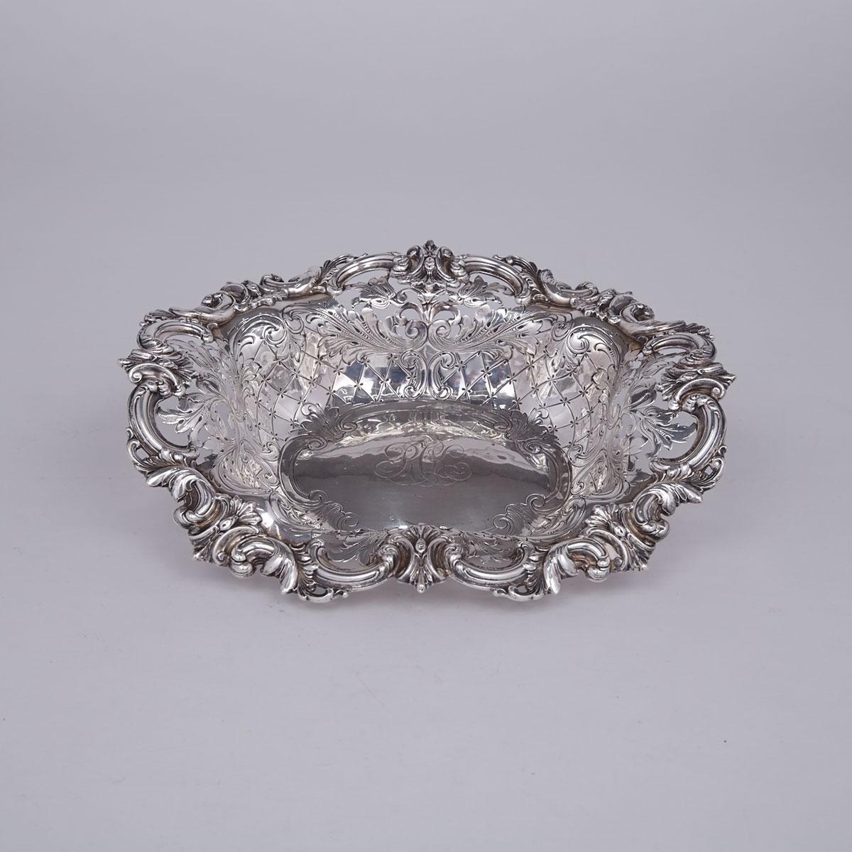 American Silver Oval Berry Bowl, Black, Starr & Frost, New York, N.Y., late 19th century