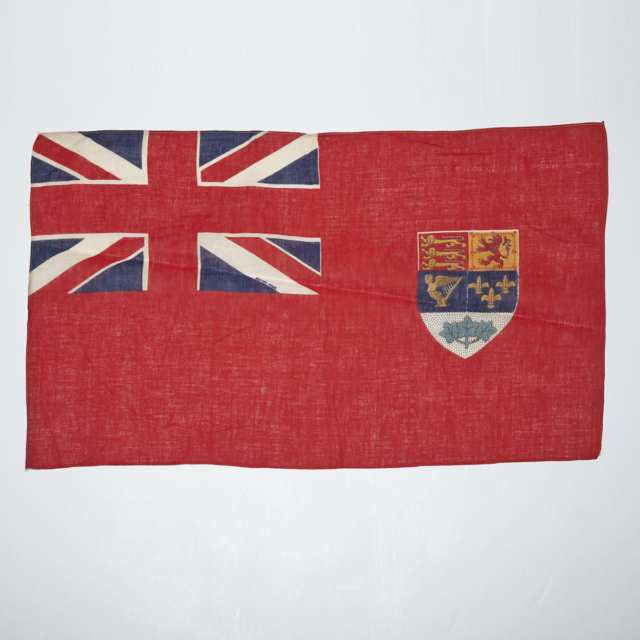 Six Small Canadian Parade (Display) Flags, 19th/early 20th century
