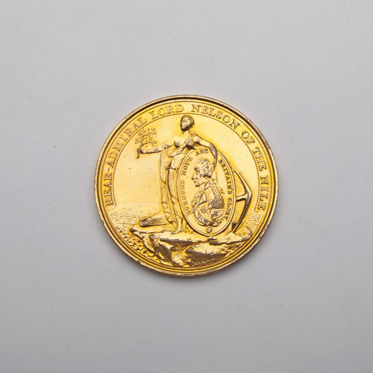 Alexander Davison’s Gilt Bronze Victory of the Nile Medal, 1798