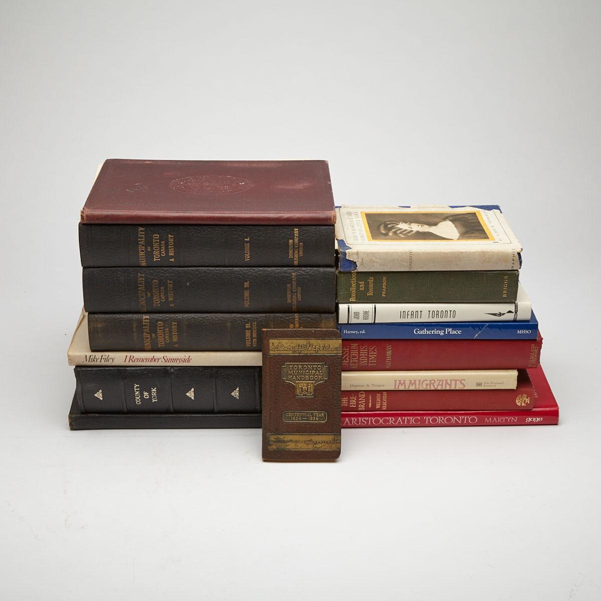 Sixteen 19th and Early 20th Century Volumes On Toronto