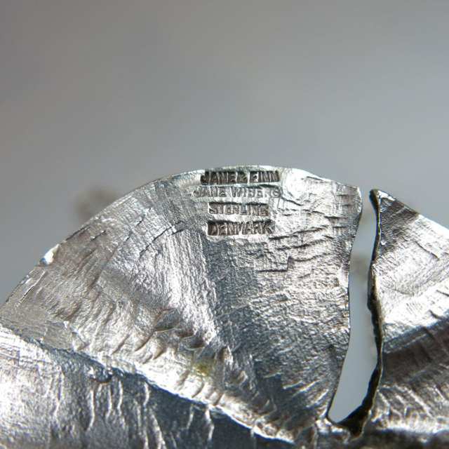 Jane Wiberg Danish Sterling Silver Abstract Pendant