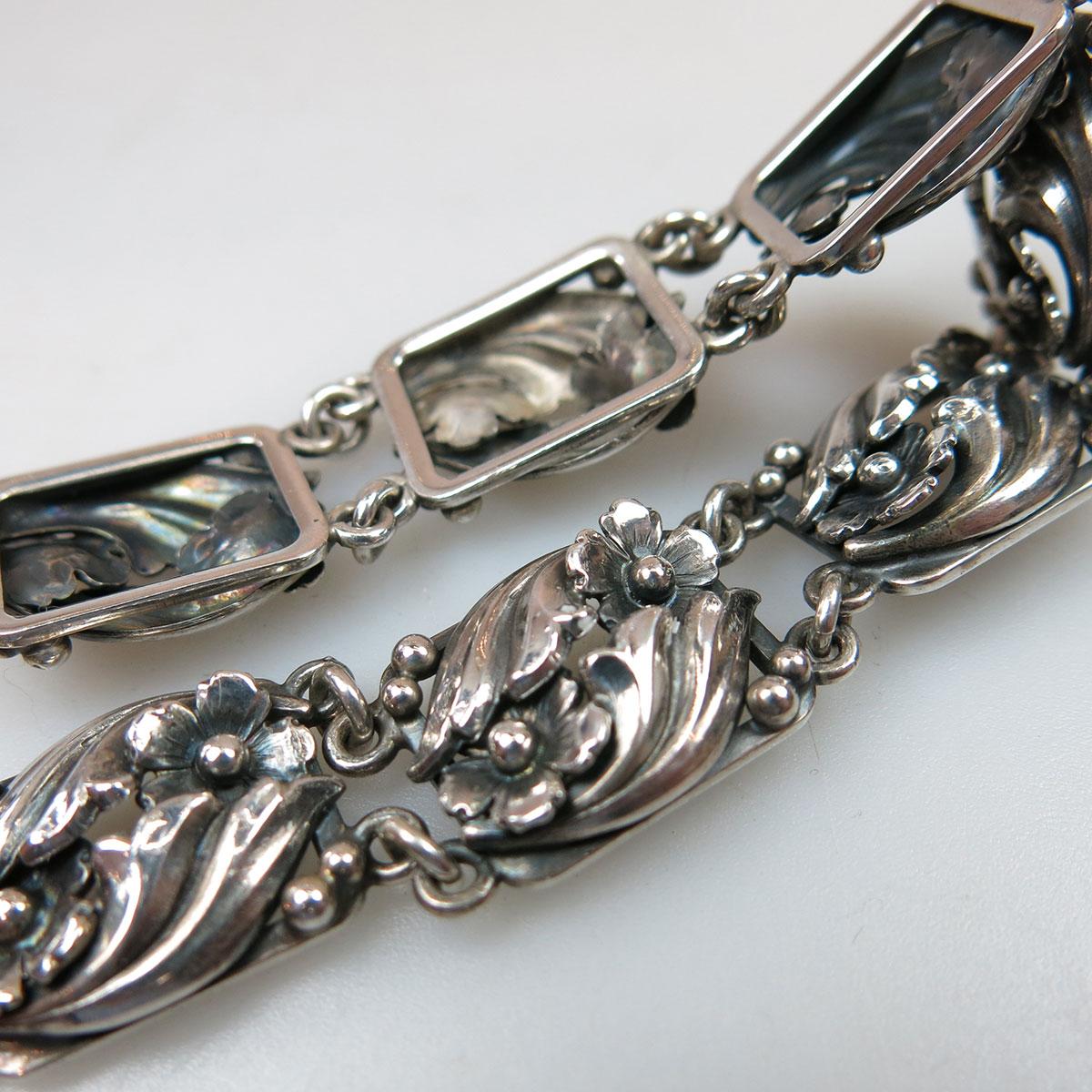 N.E. From Danish Sterling Silver Link Bracelet