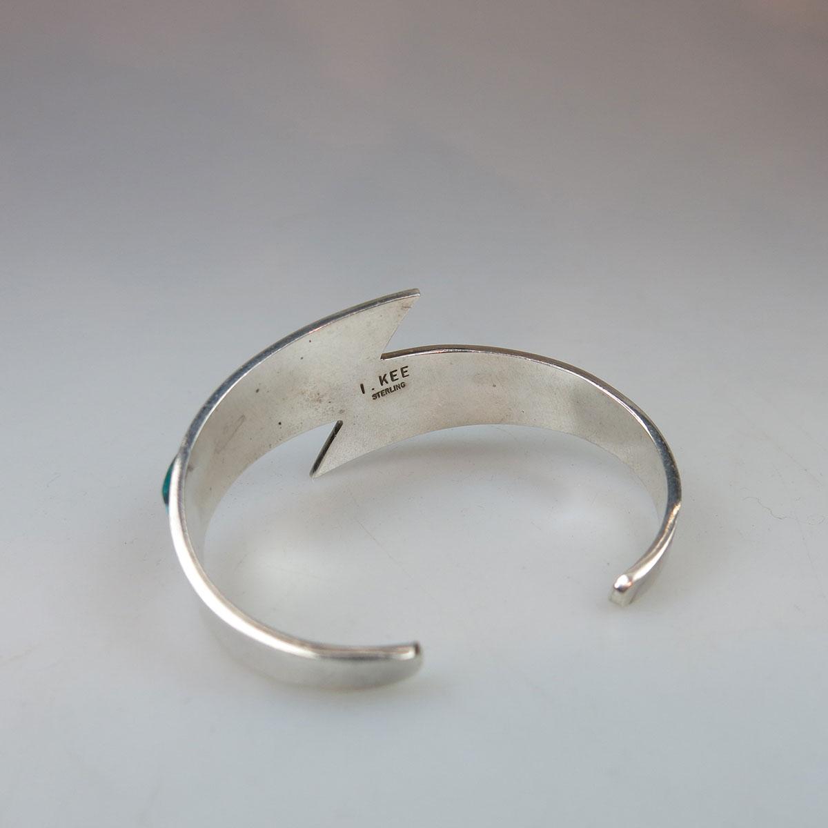 I. Kee Navajo sterling silver open bangle 