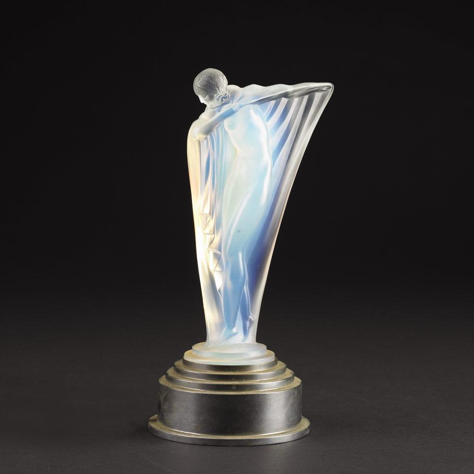 Etling Frosted Opalescent Glass Figure, c.1925