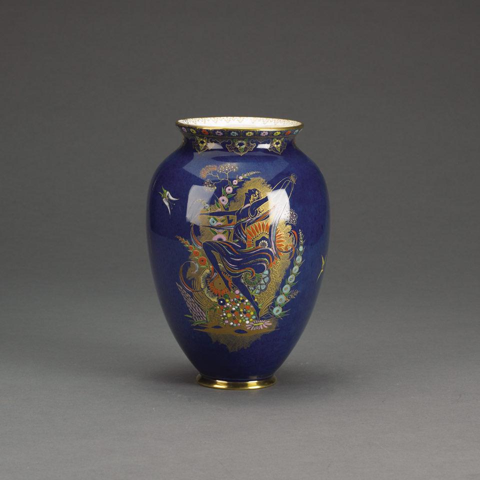 Carlton Ware ‘Bleu Royale’ Vase, 1930’s
