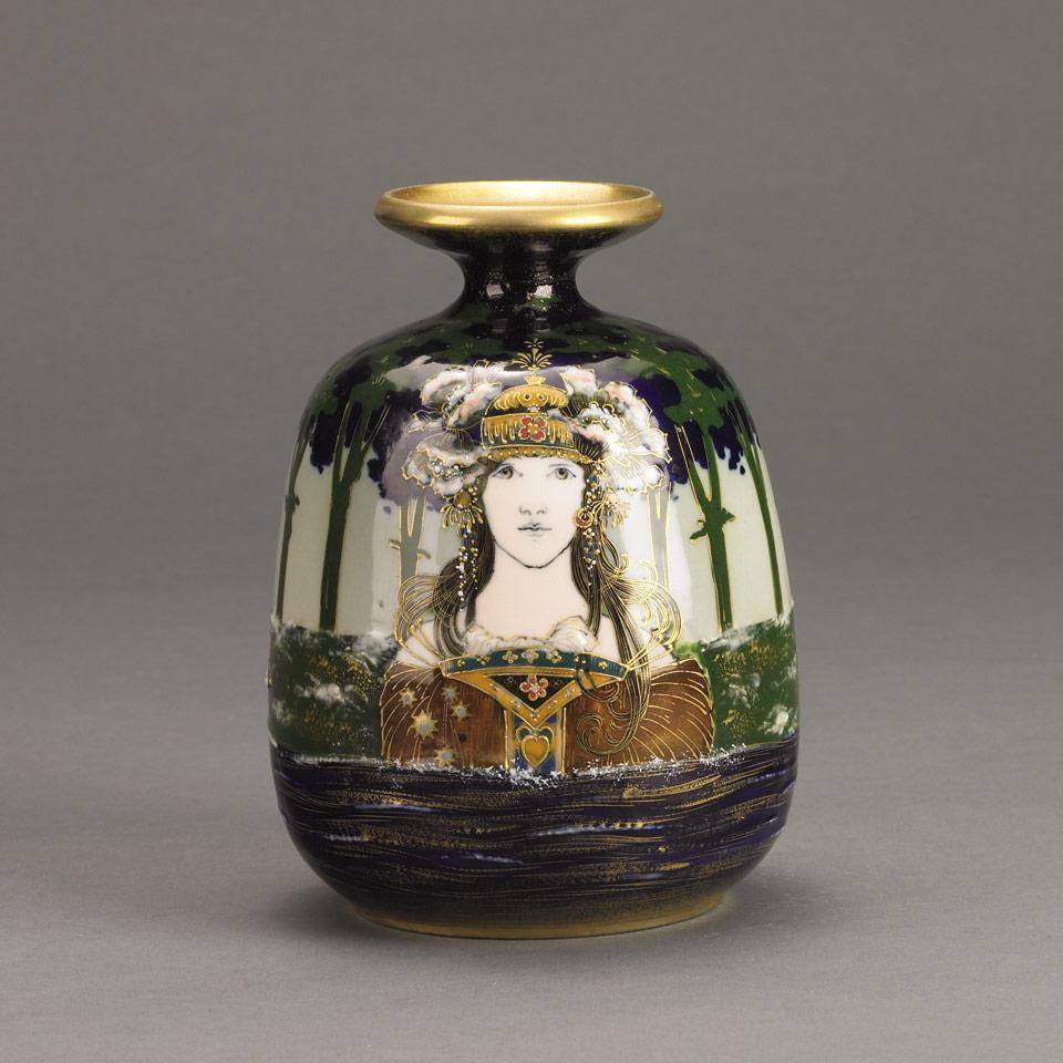 Amphora Portrait Vase, c.1900