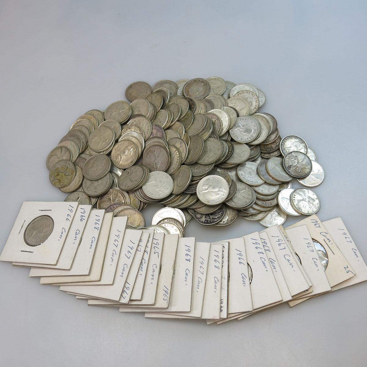279 Various Canadian Silver Quarters