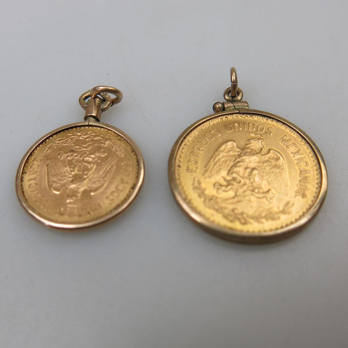 Mexican 5 & 10 Peso Gold Coins