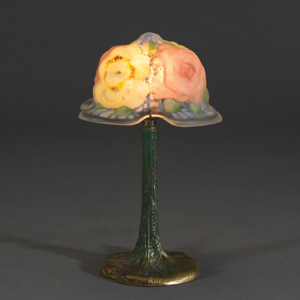 Pairpoint Puffy ‘Rose Bonnet’ Boudoir Lamp, early 20th century