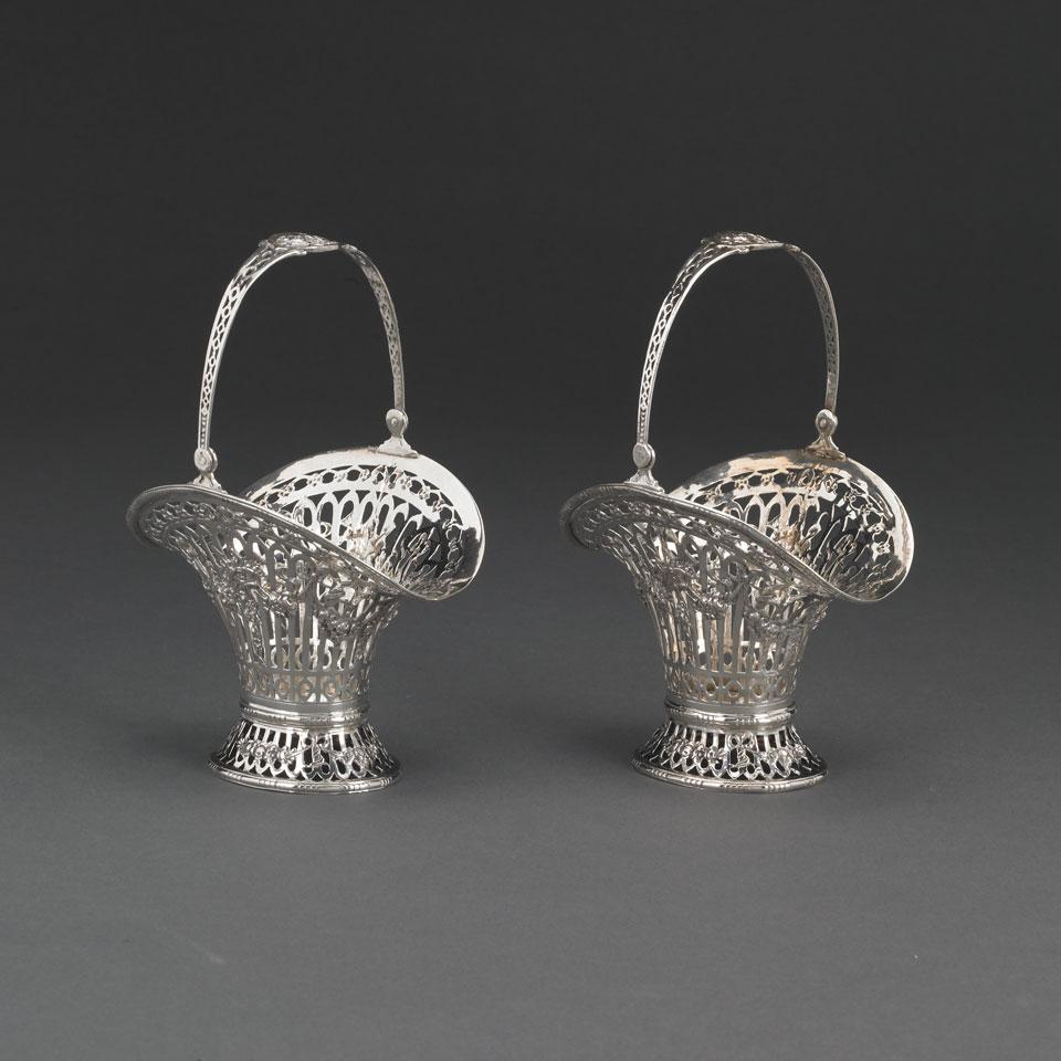 Pair of German Silver Baskets, c.1900