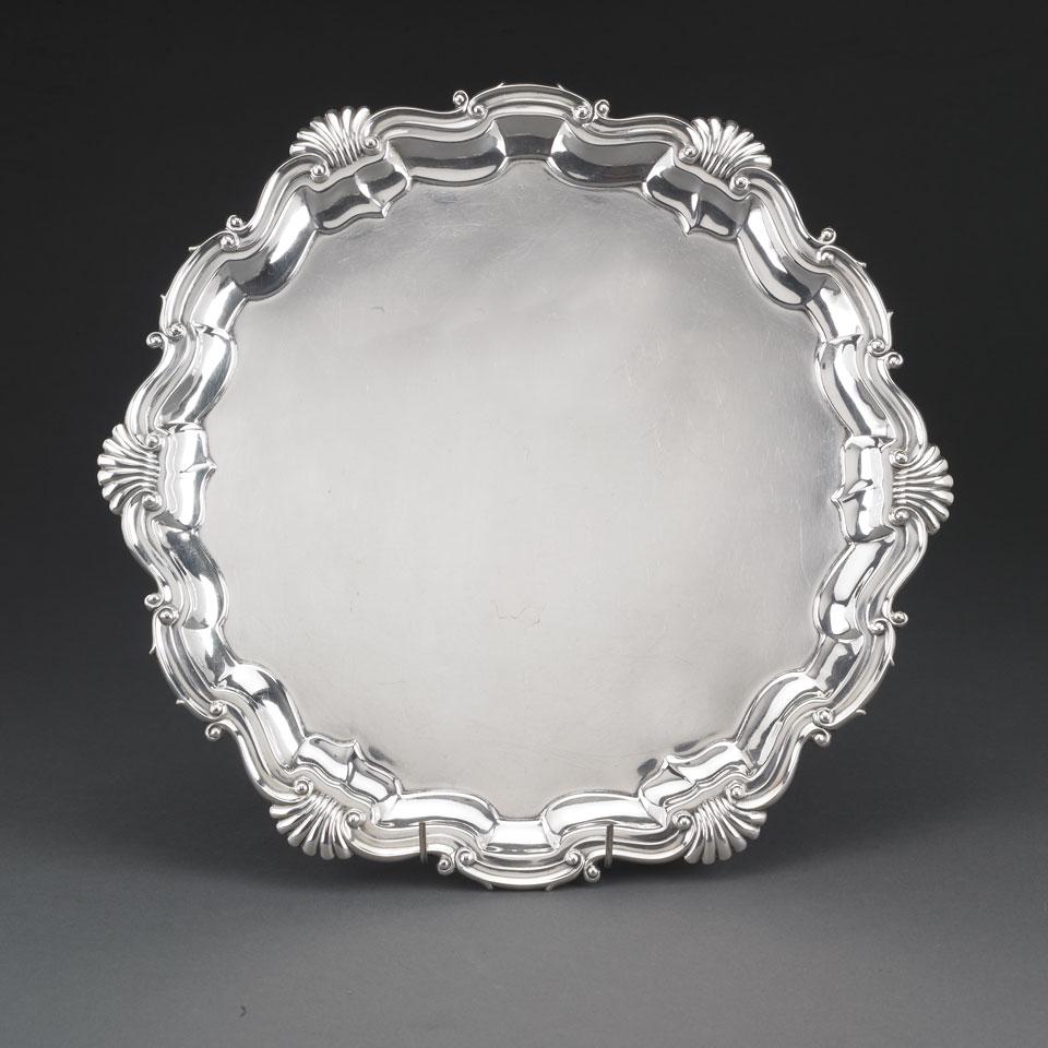 English Silver Salver, Garrard & Co., London, 1917