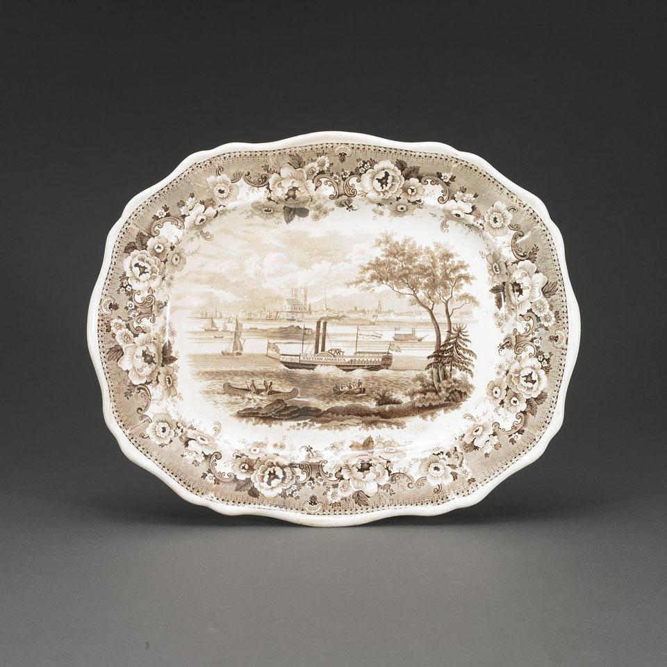 Davenport ‘Montreal’ Ironstone Platter, c.1835
