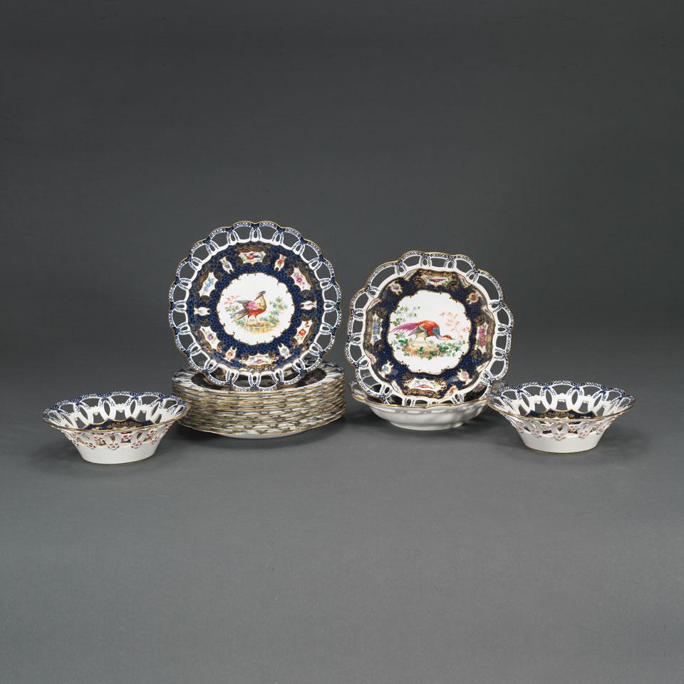 Booths ‘Worcester’ Reticulated Dessert Service, early 20th century