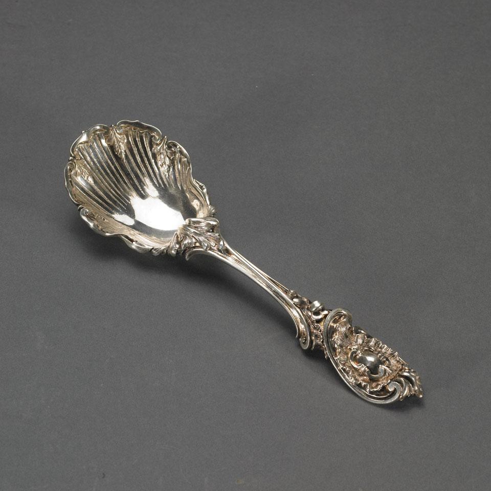 Russian Silver Serving Spoon, Pavel Sazikov, Moscow, 1847
