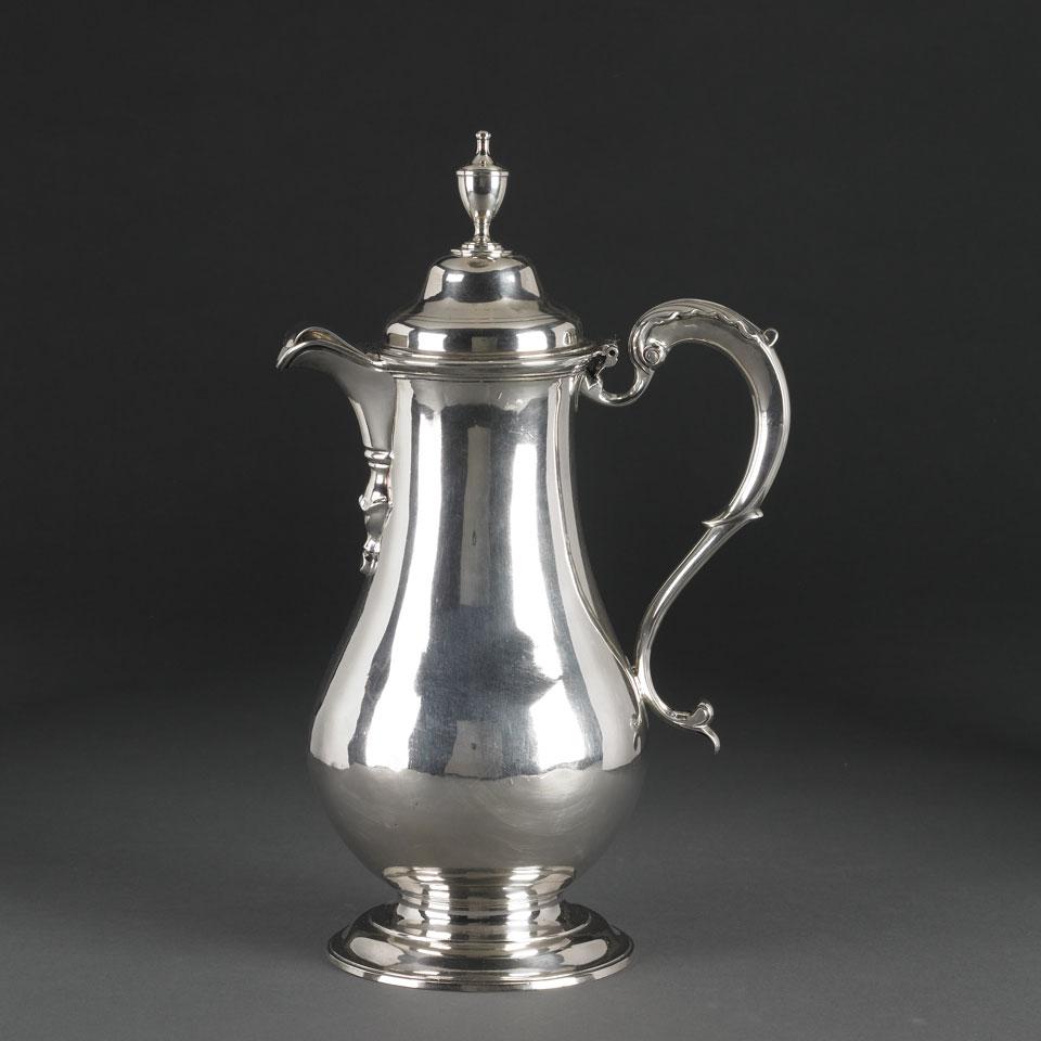 George III Silver Large Chocolate Pot, William Taylor, London, 1776