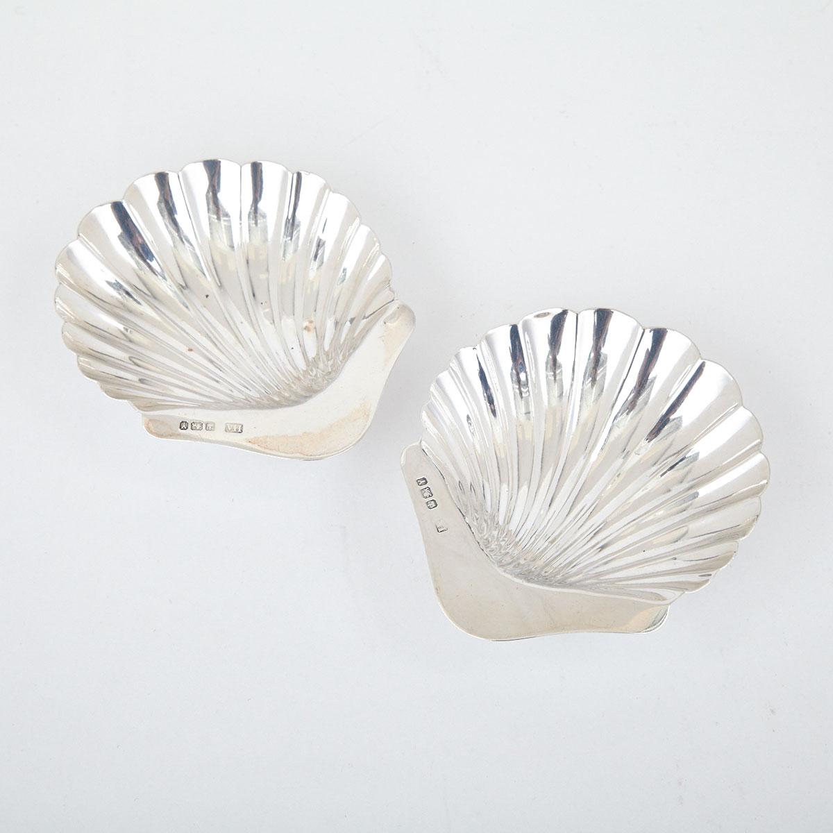Pair of Victorian Silver Almond Dishes, Atkin Bros., Sheffield, 1891