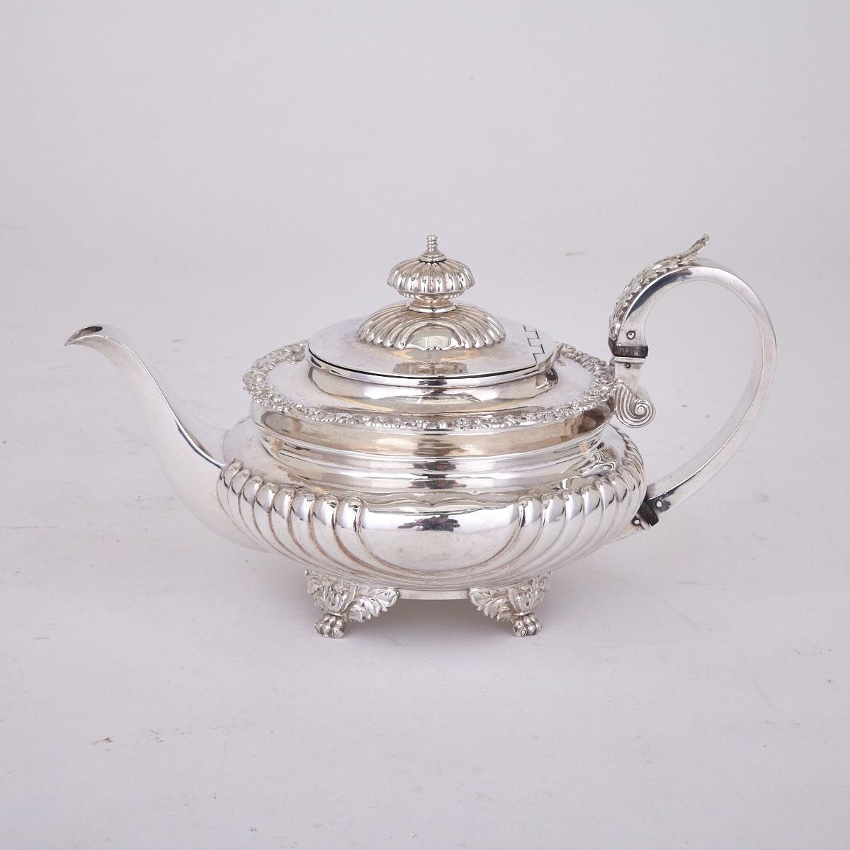William IV Silver Teapot, John Edward Terry, London, 1830