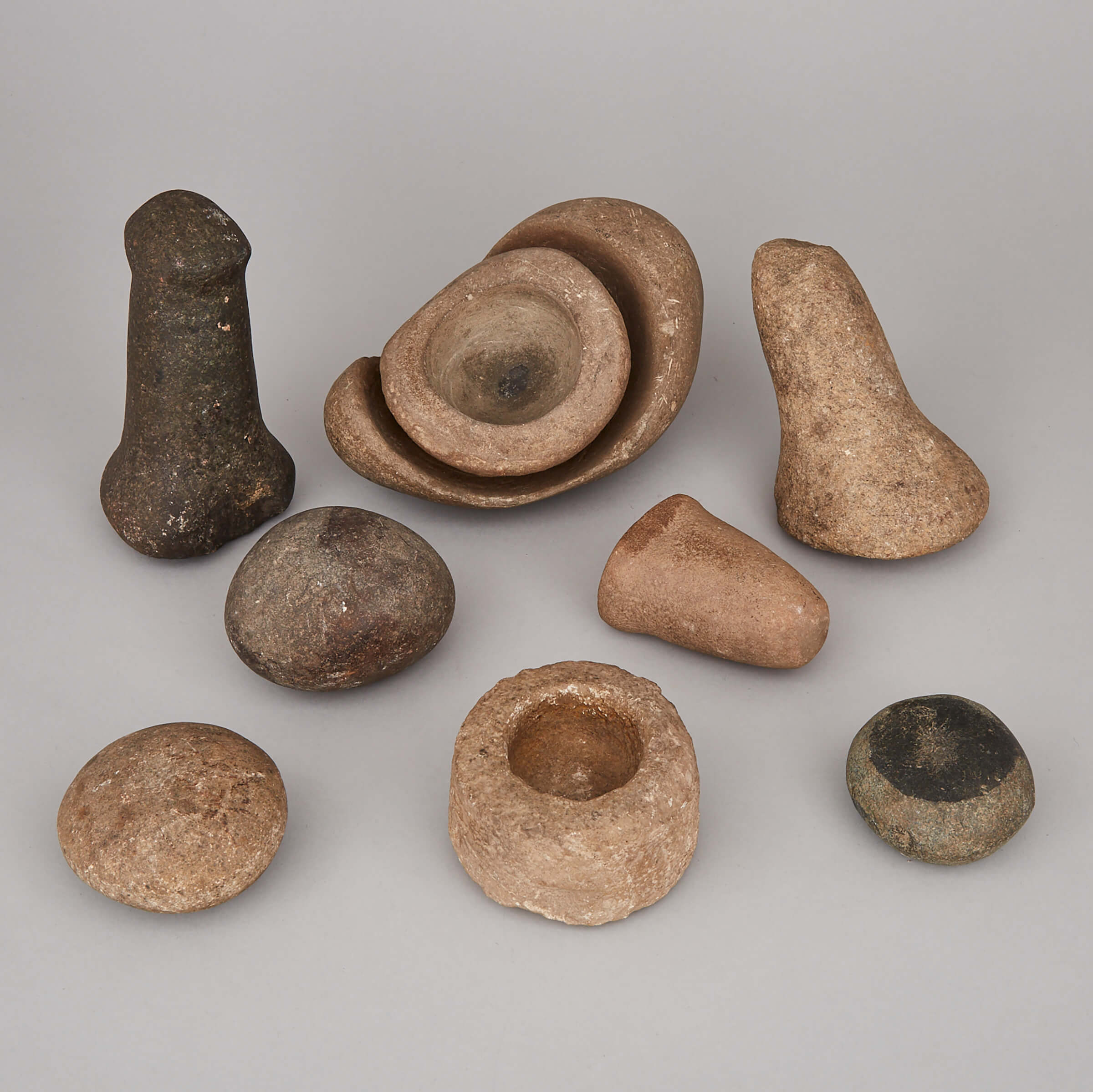 Collection of Native North American Stone Culinary Utensils