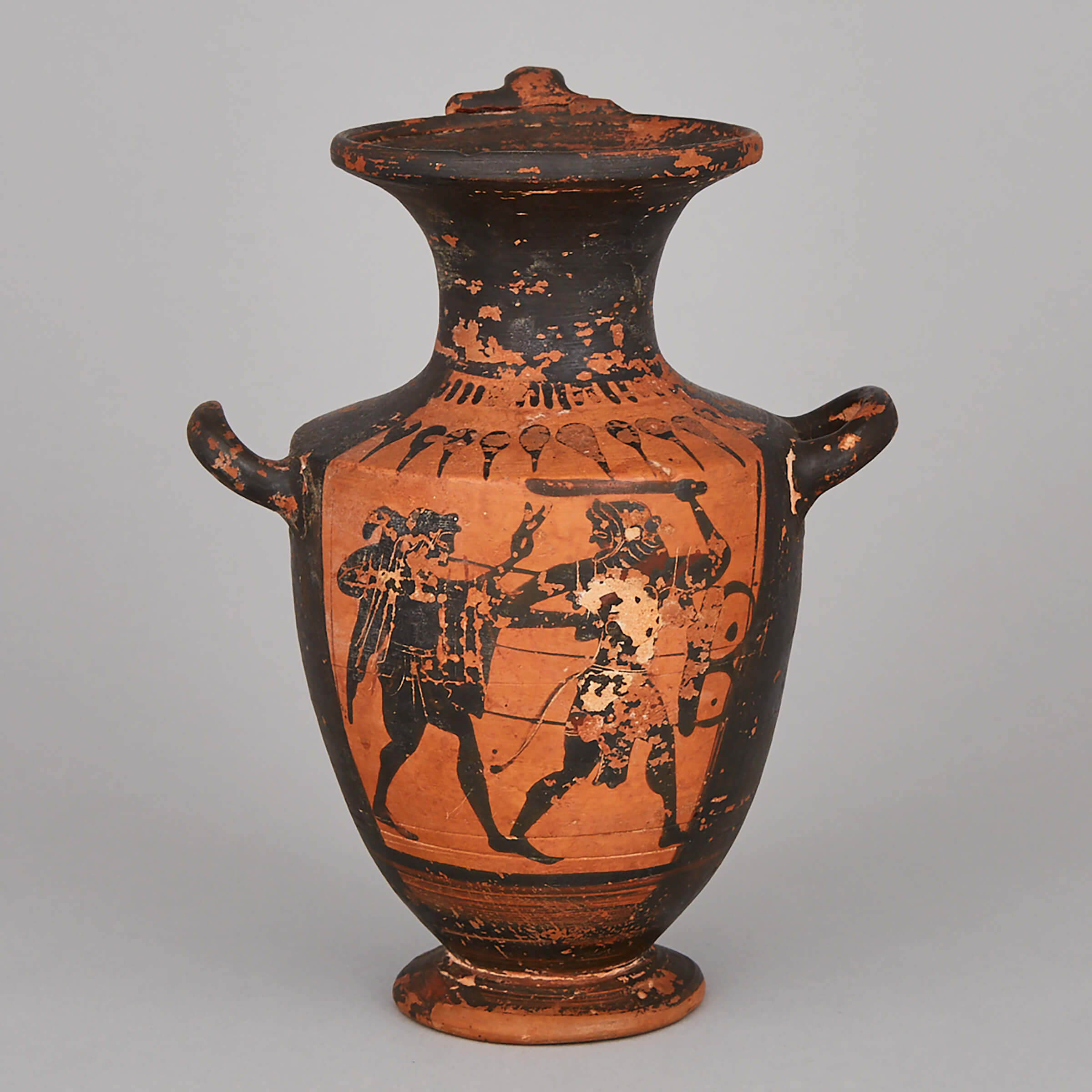 Greek Archaic Period Style Black Figure Hydria, 19th or 20th century