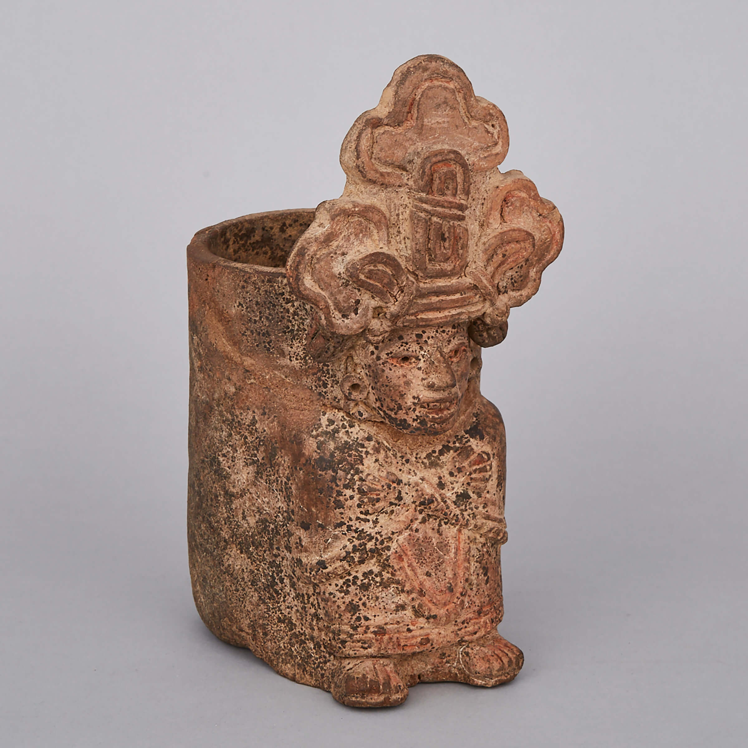Zapotec Terracotta Figural Urn, 200-600 AD