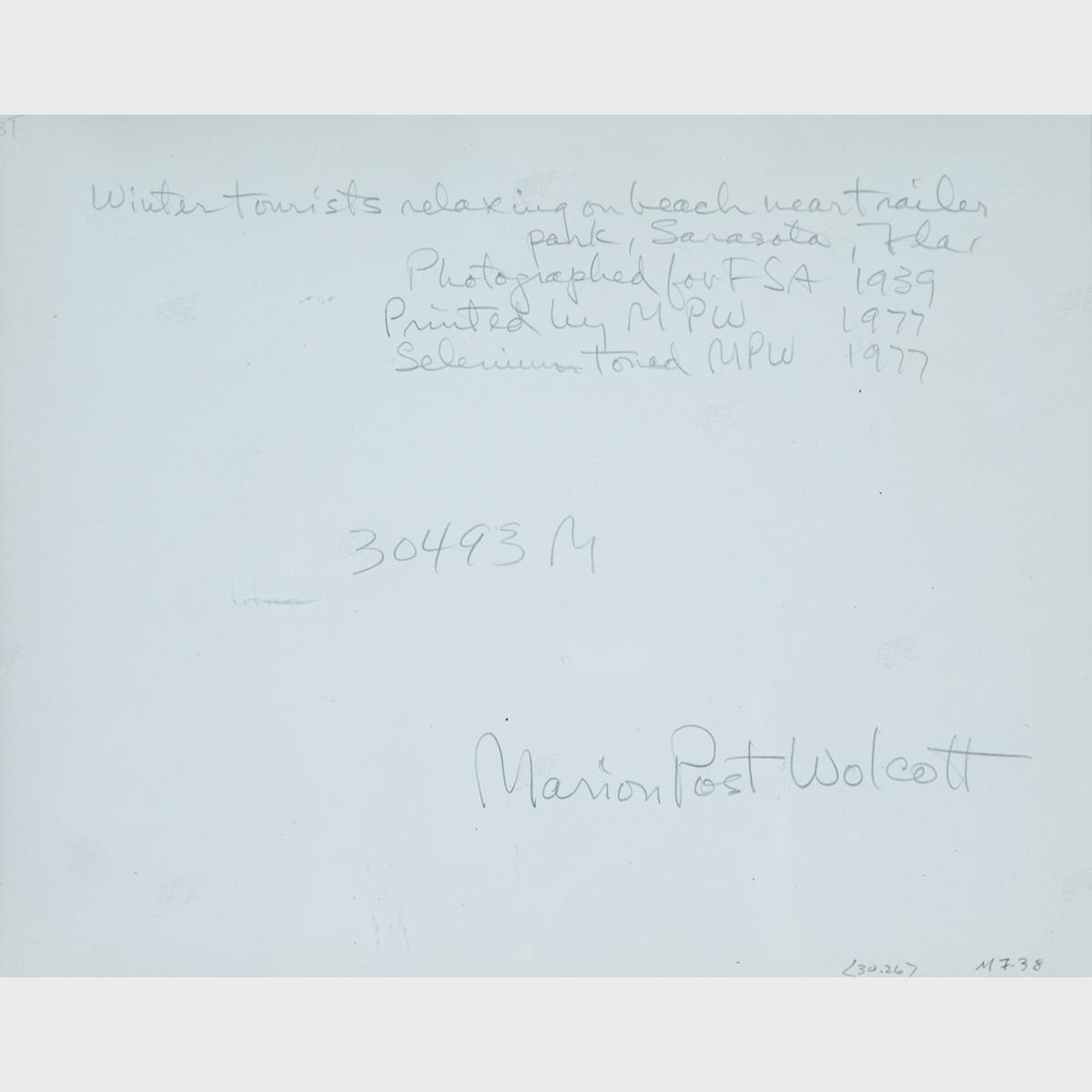 MARION POST WOLCOTT (1910-1990)