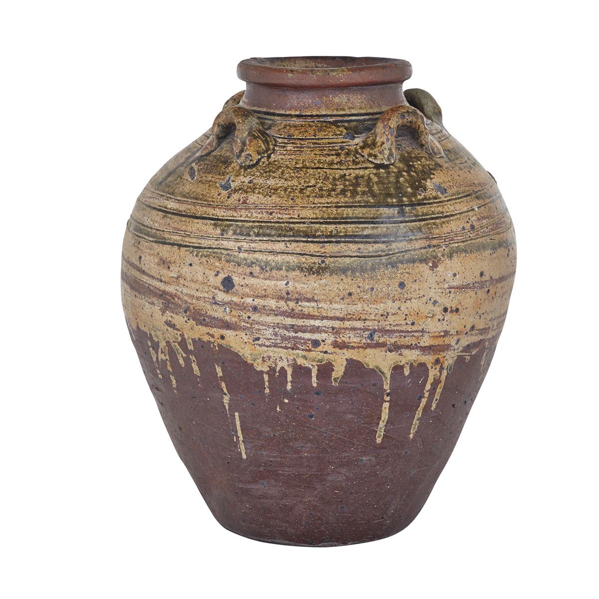 Large Brown Glazed Storage Jar, Tang Dynasty (618-907)