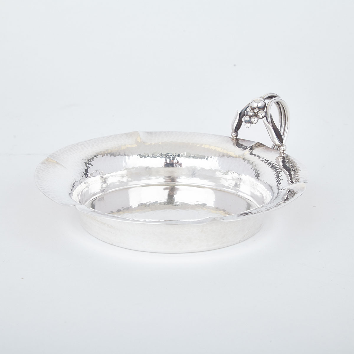 Canadian Silver Wine Coaster, Carl Poul Petersen, Montreal, Que., mid-20th century