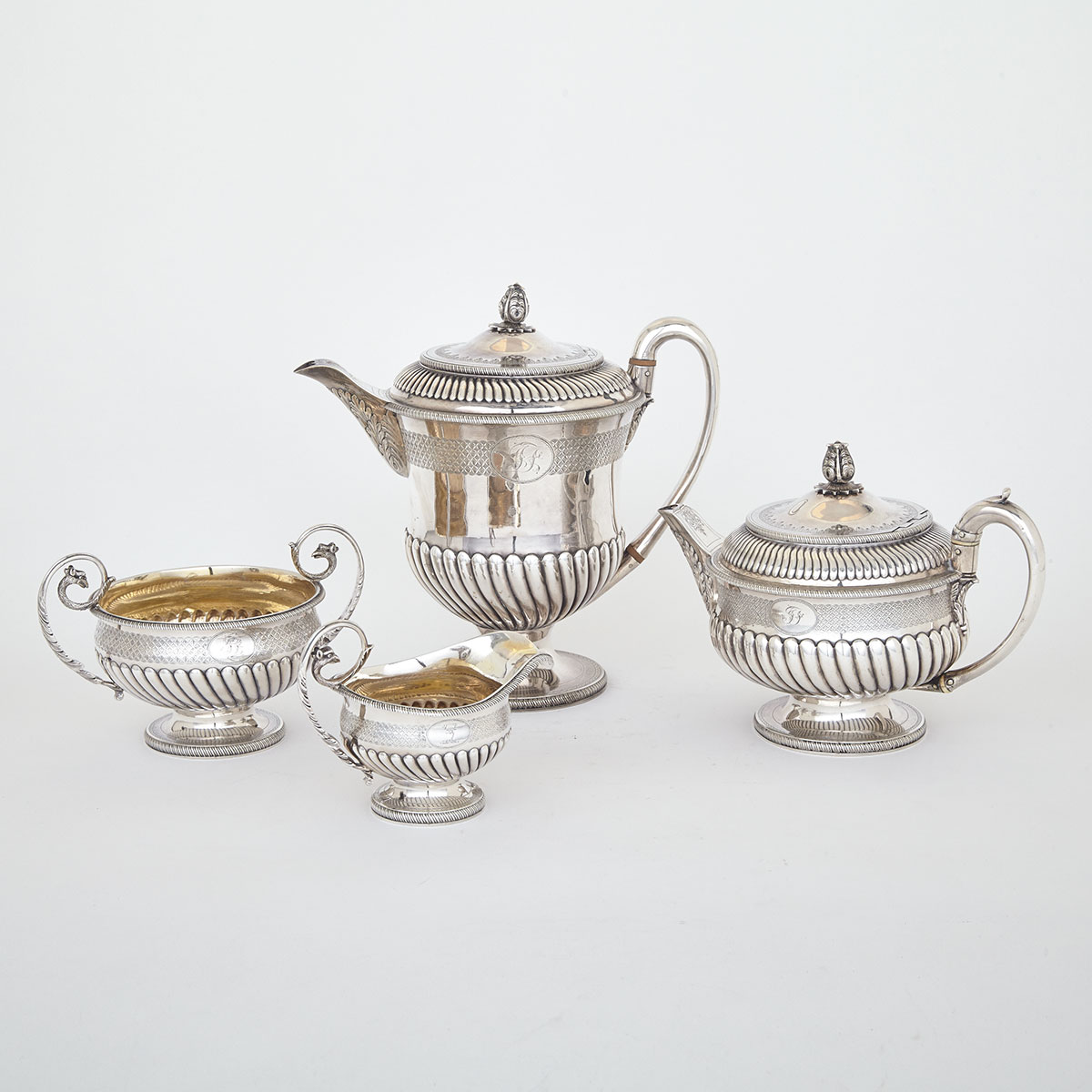 George III Silver Coffee and Tea Service, Peter & William Bateman, London, 1808