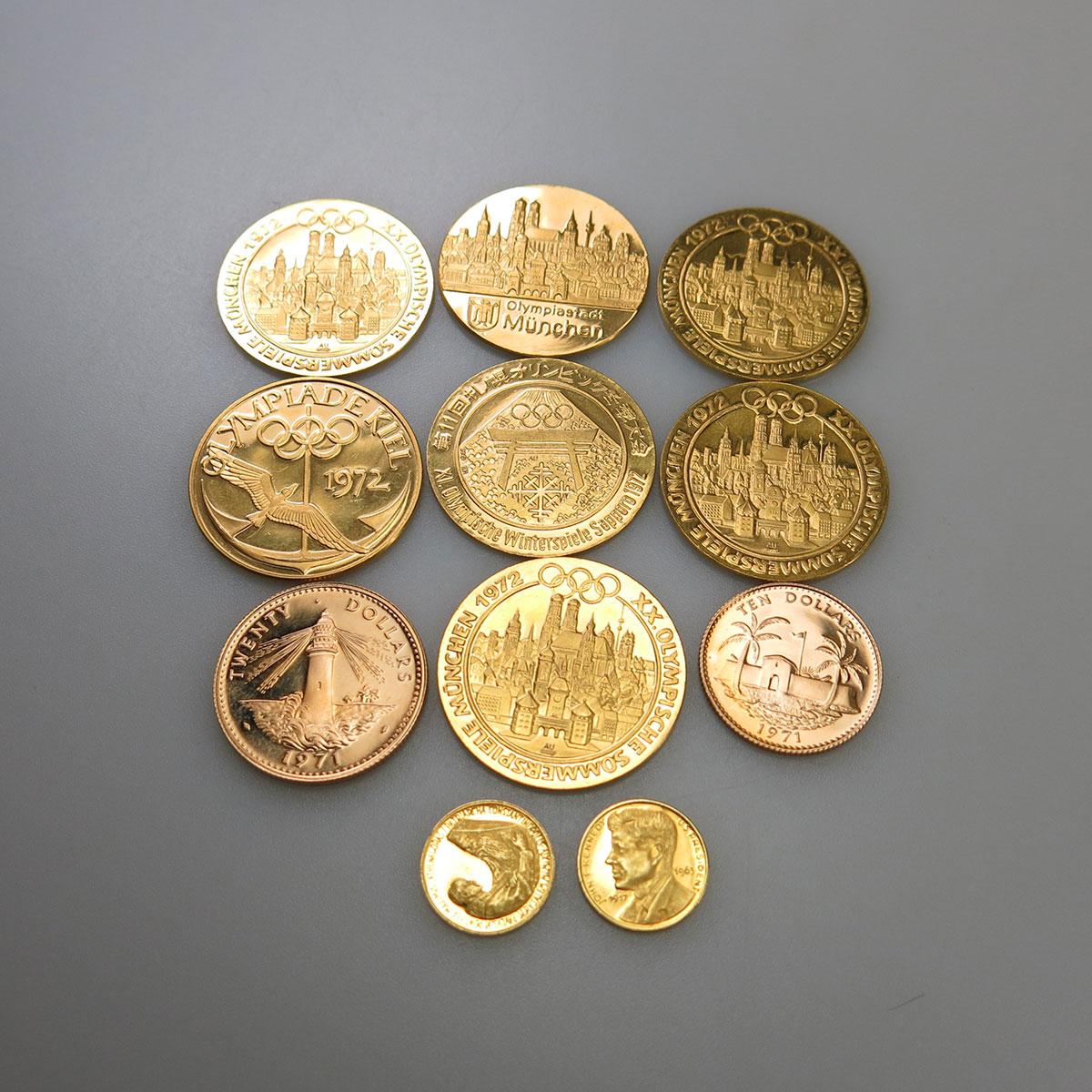 Small Quantity Of Various Gold Medallions And Coins