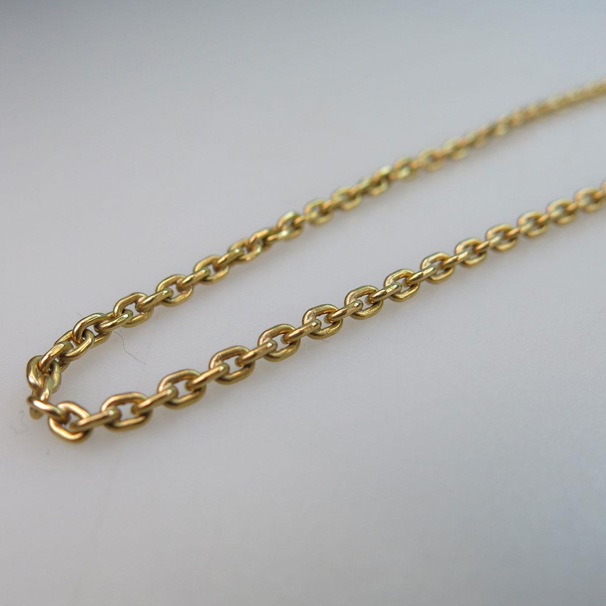 18k Yellow Gold Cable Link Chain