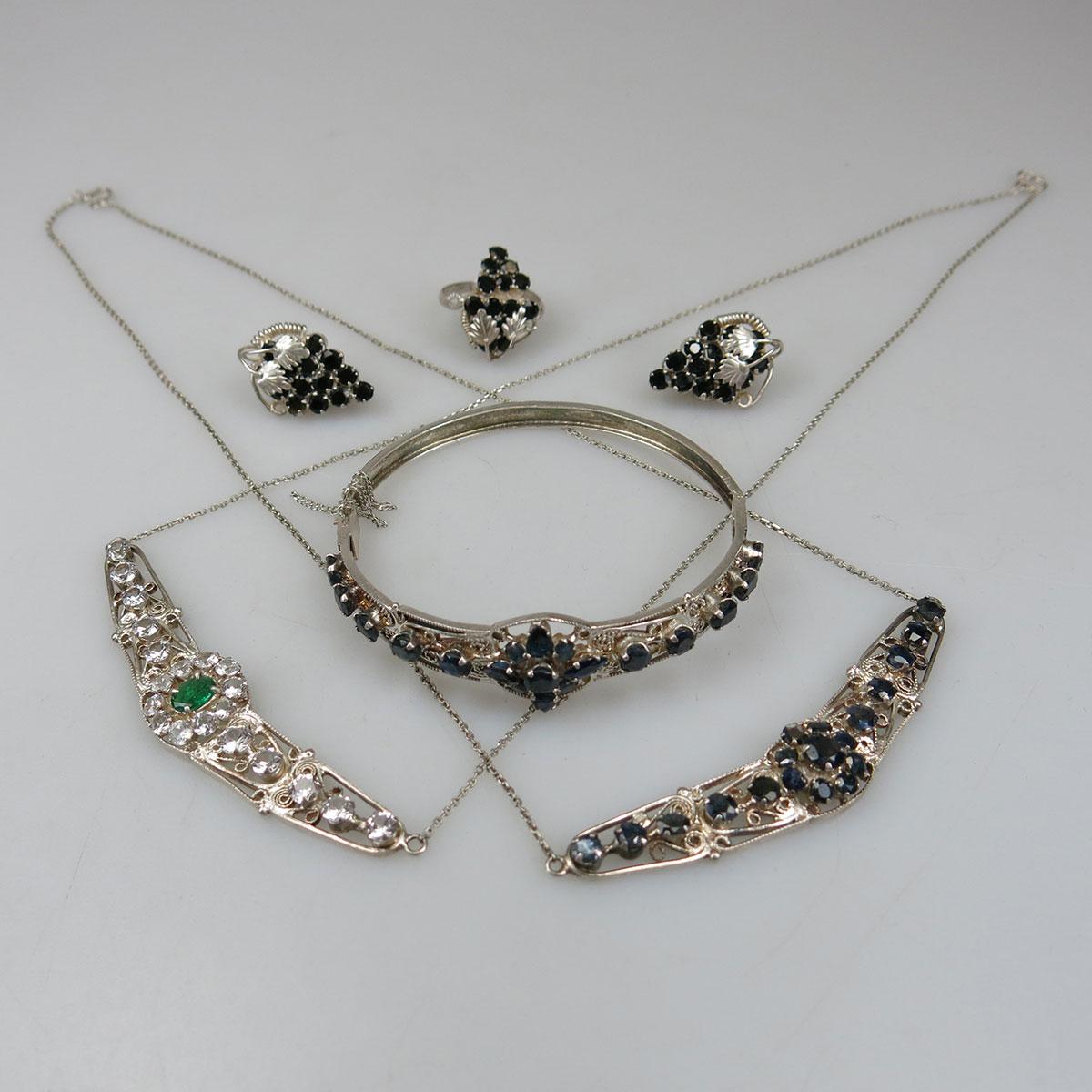 6 Pieces Of 960 Grade Silver Filigree Jewellery