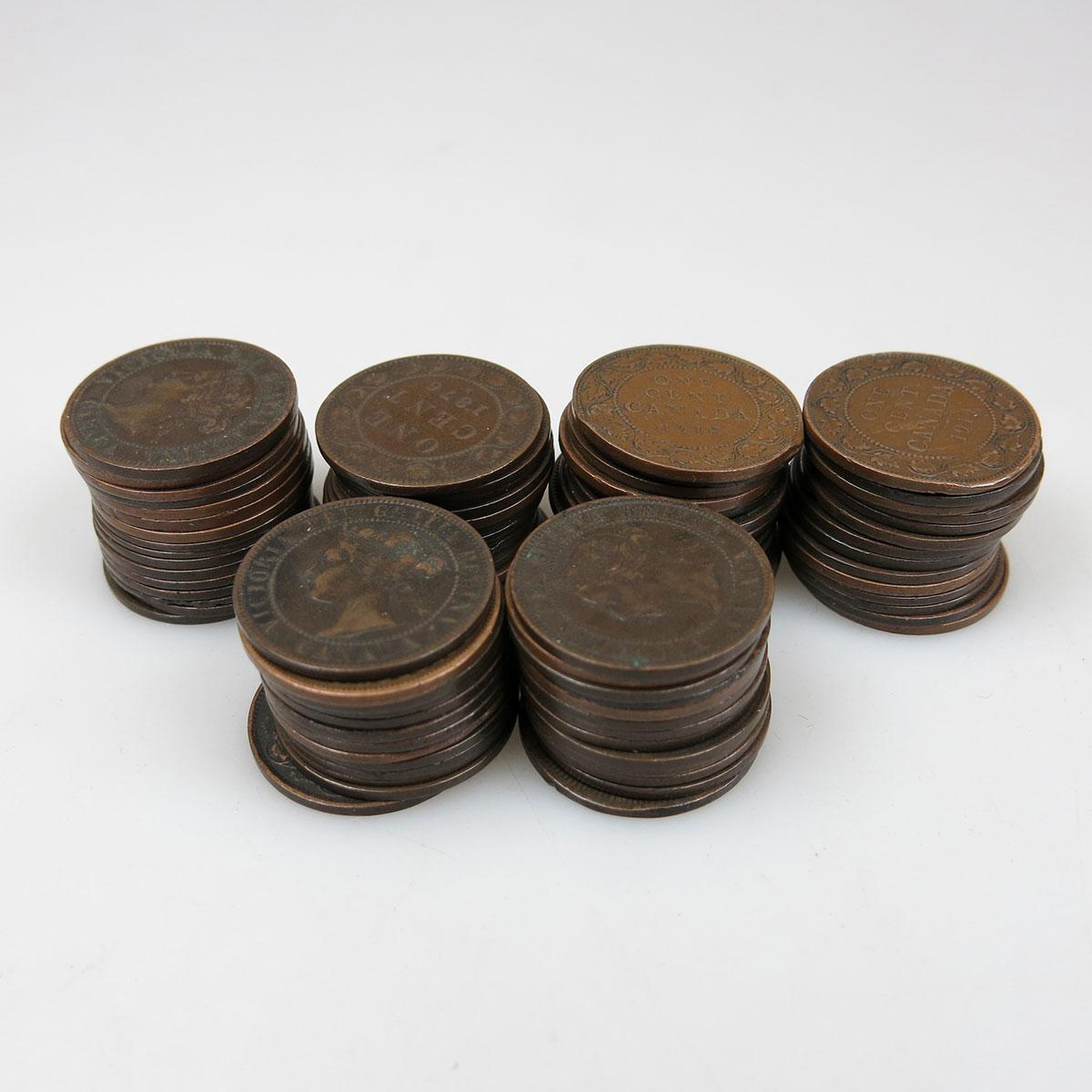 84 Canadian Large Pennies