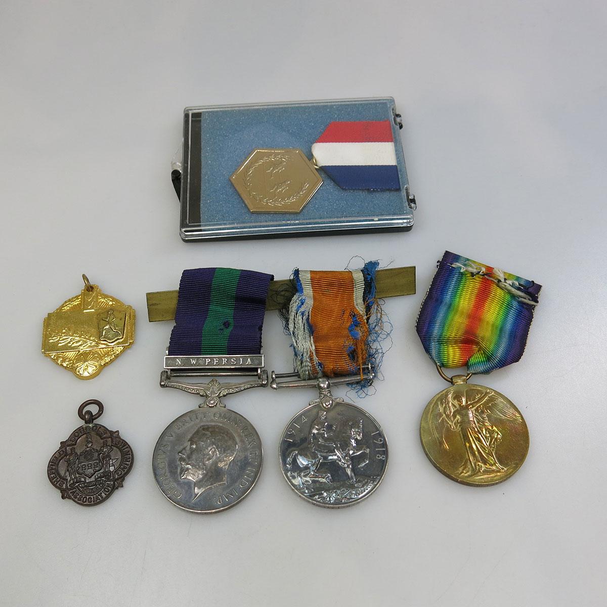 George V General Service Medal With NW Persia Bar