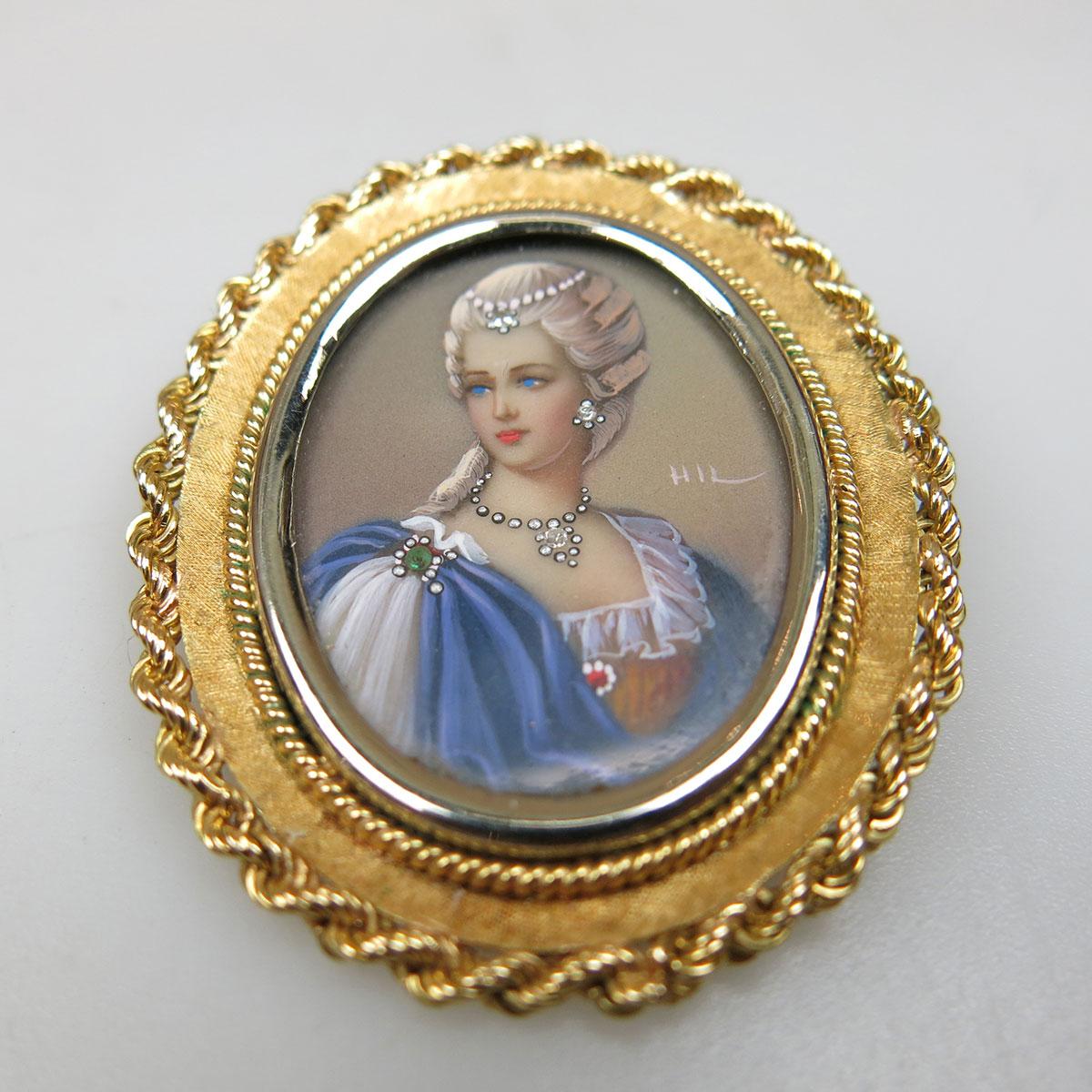 Oval Miniature Portrait