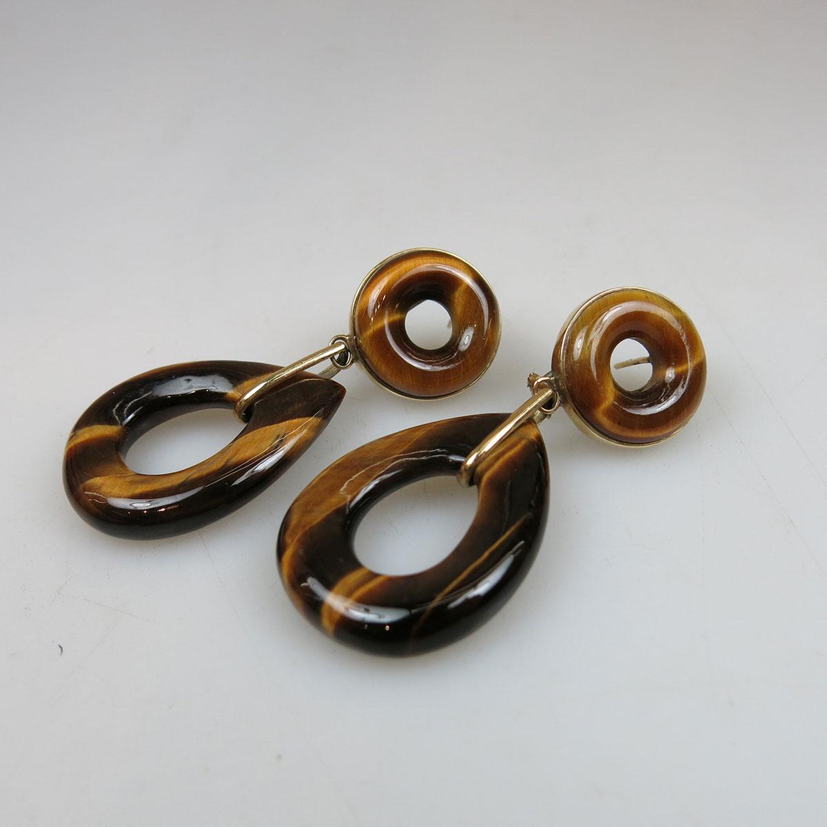 Pair Of Secrett’s 14k Yellow Gold Earrings