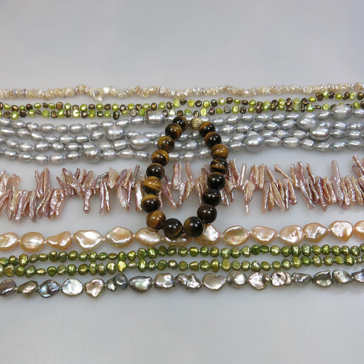 7 Strands Of Various Freshwater Pearls