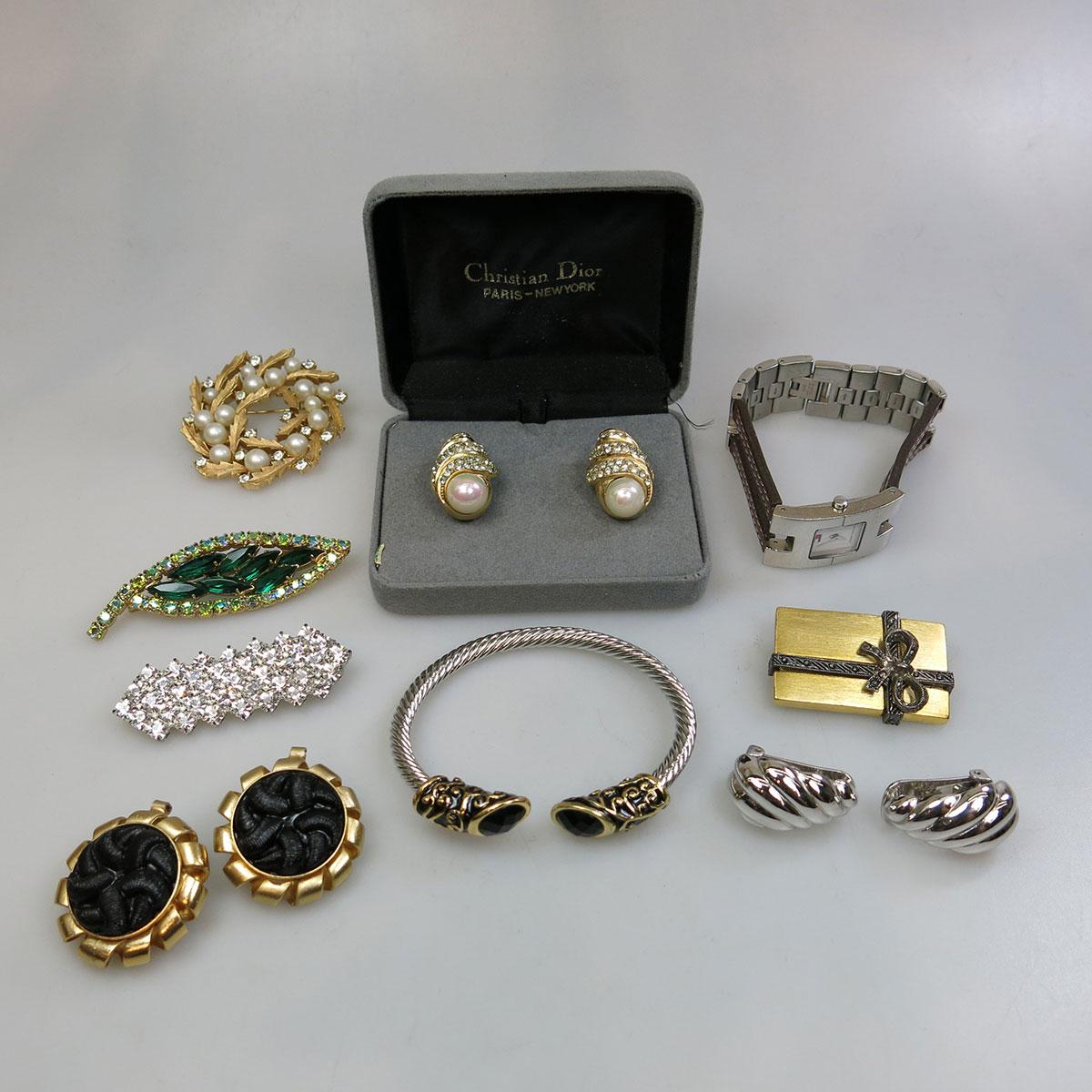 Small Quantity Of Costume Jewellery And Watches