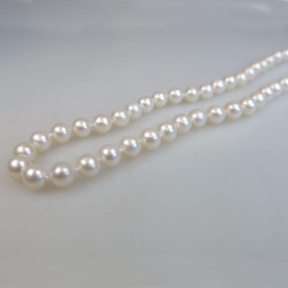 Single Strand Endless Cultured Pearl Necklace