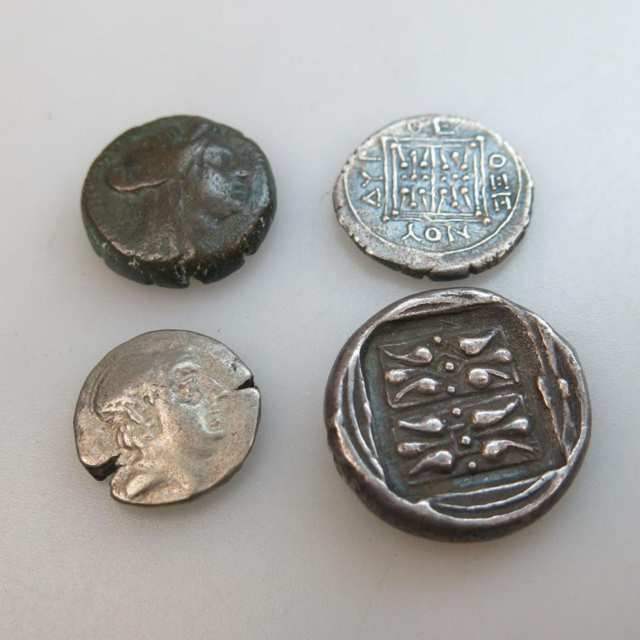 Four Various Greek Coins