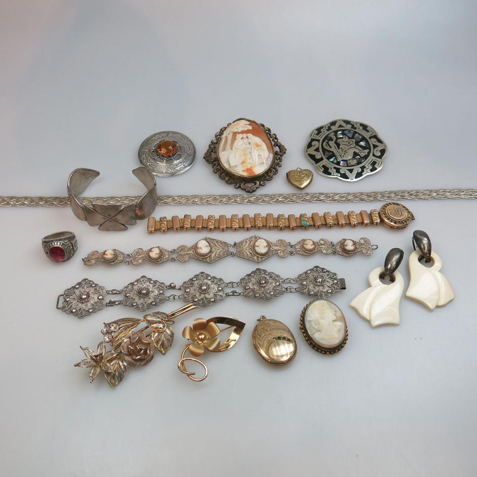 Quantity Of Gold-Filled, Silver And Silver-Plated Jewellery, Etc