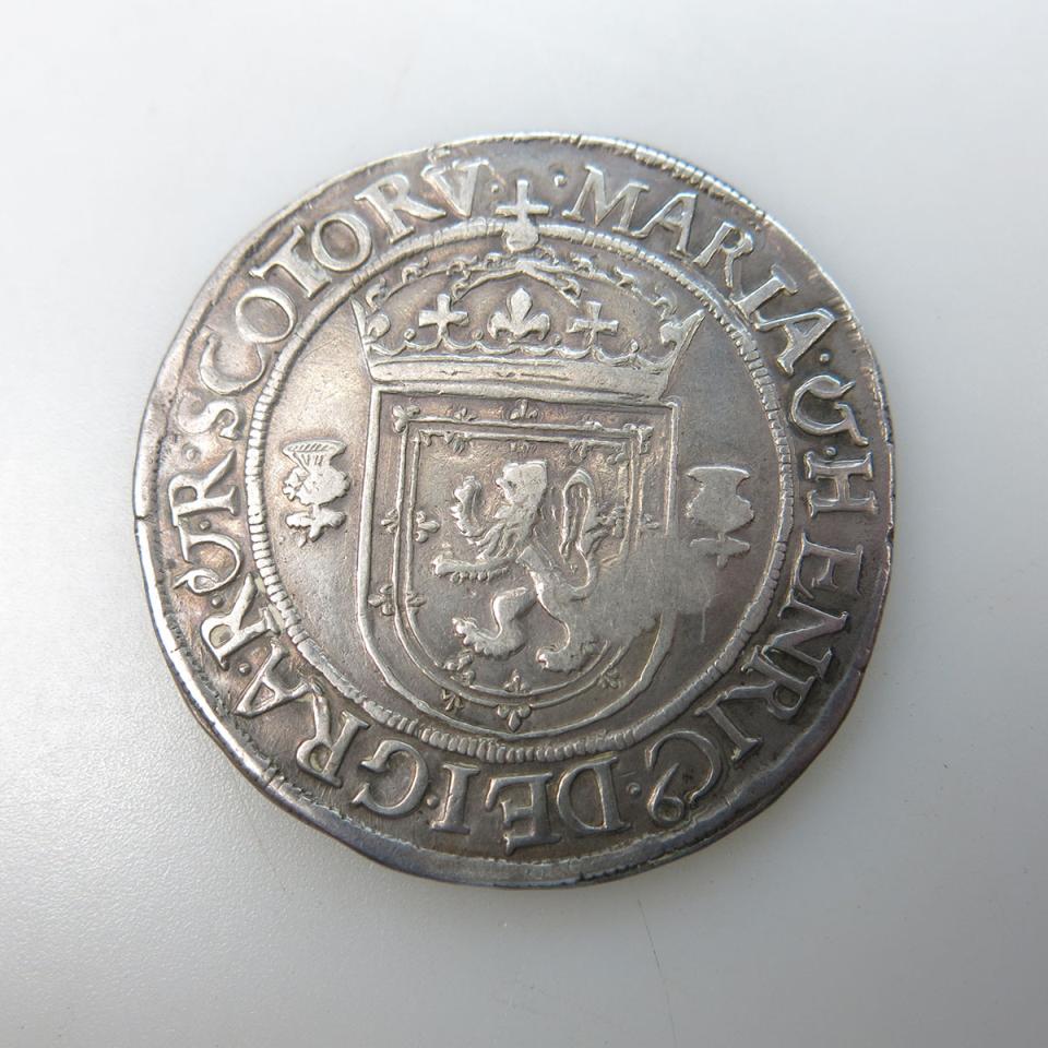 Mary Of Scotland 1567 Silver Ryal