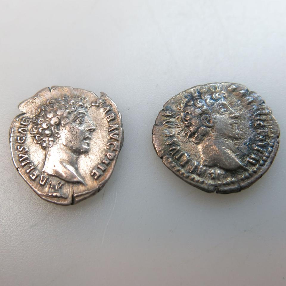 Two Denarius Of Marcus Aurelius