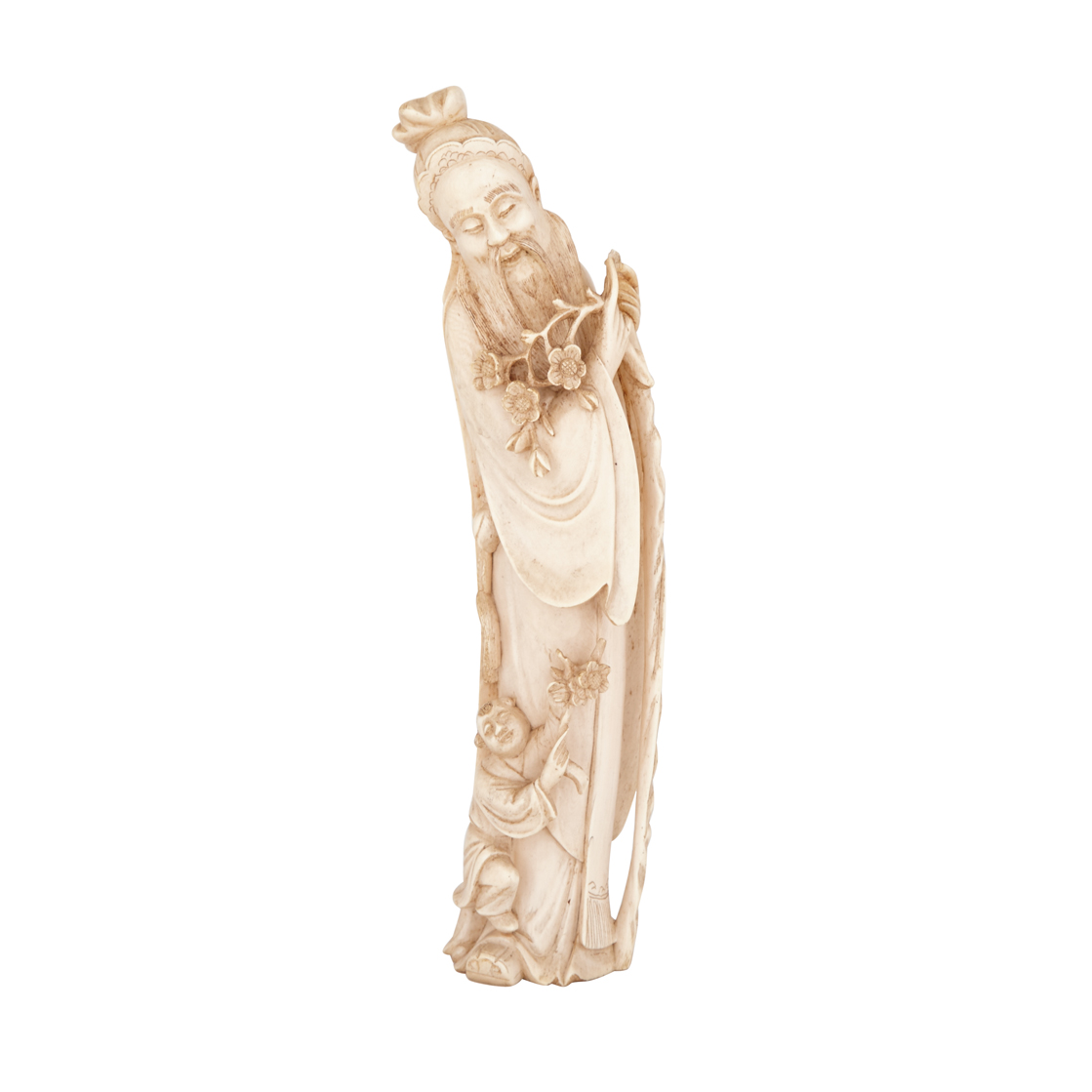 Ivory Figure of Shoulao, Circa 1920’s