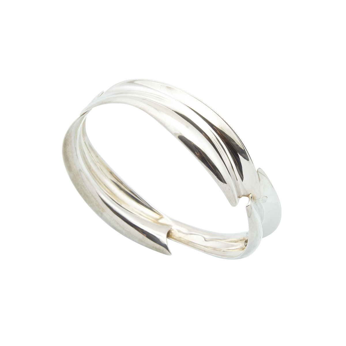 Tiffany & Company Frank Gehry Sterling Silver Fish Bangle