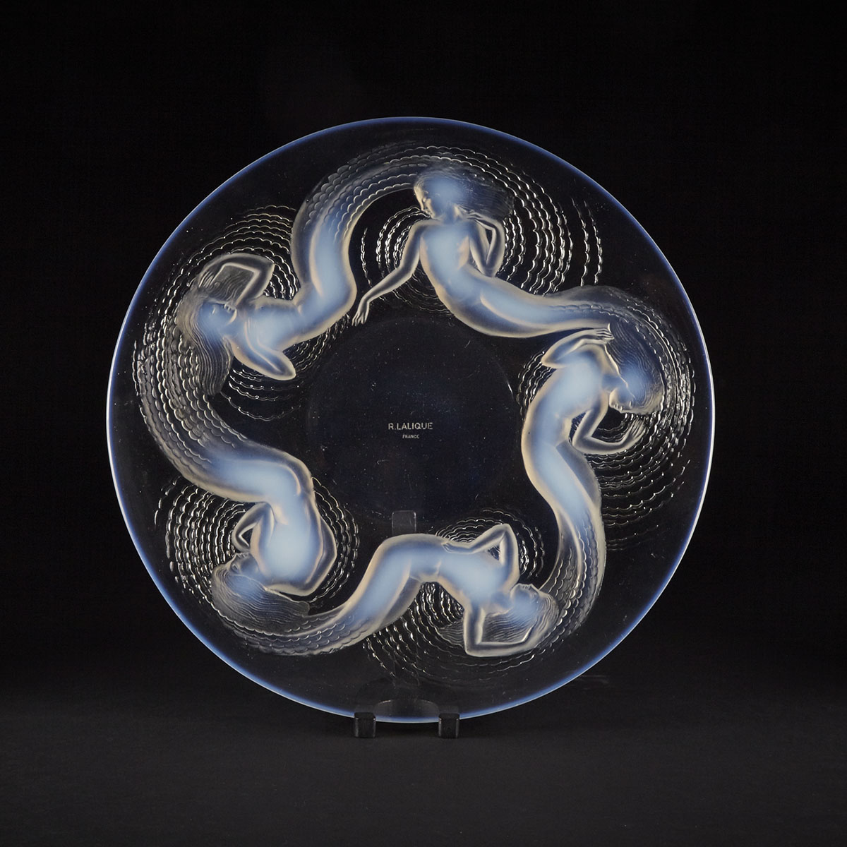 ‘Calypso’, Lalique Opalescent Glass Charger, 1930s