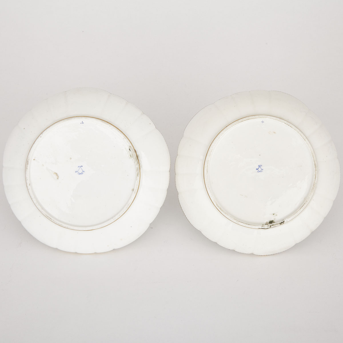 Pair of Sèvres Lobed Circular Dishes, c.1760