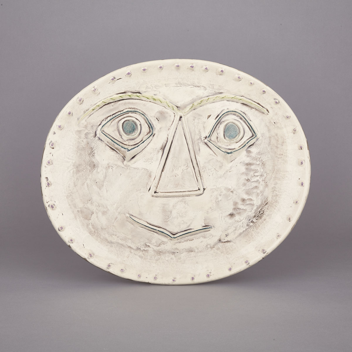 ‘Visage Géométrique’, Pablo Picasso (1881-1973), Ceramic Dish, c.1956